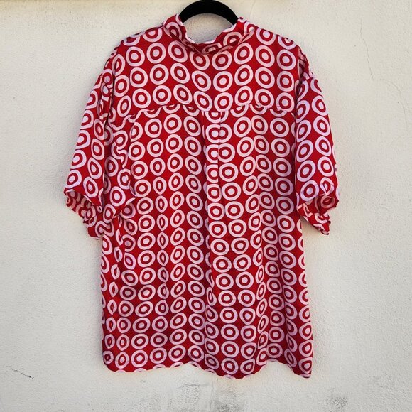 SUPER RARE Vintage All Over Target Print Silk Employee Pajamas - Picture 5 of 10